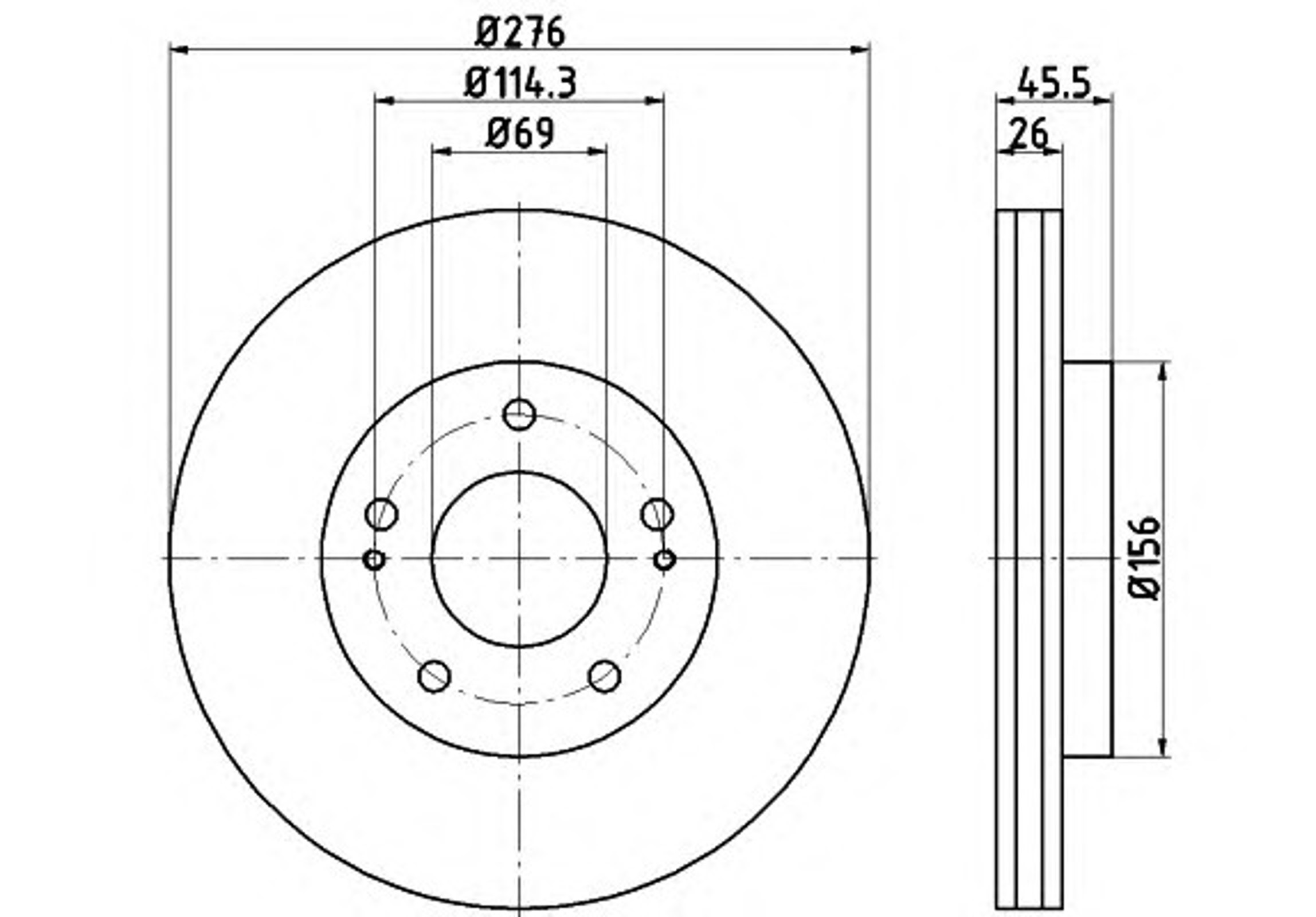 Диск тормозной MINTEX MDC2119
