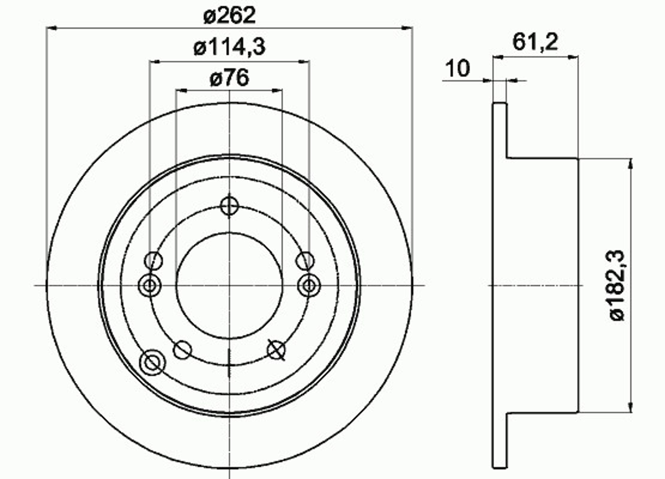 Диск тормозной MINTEX MDC2125