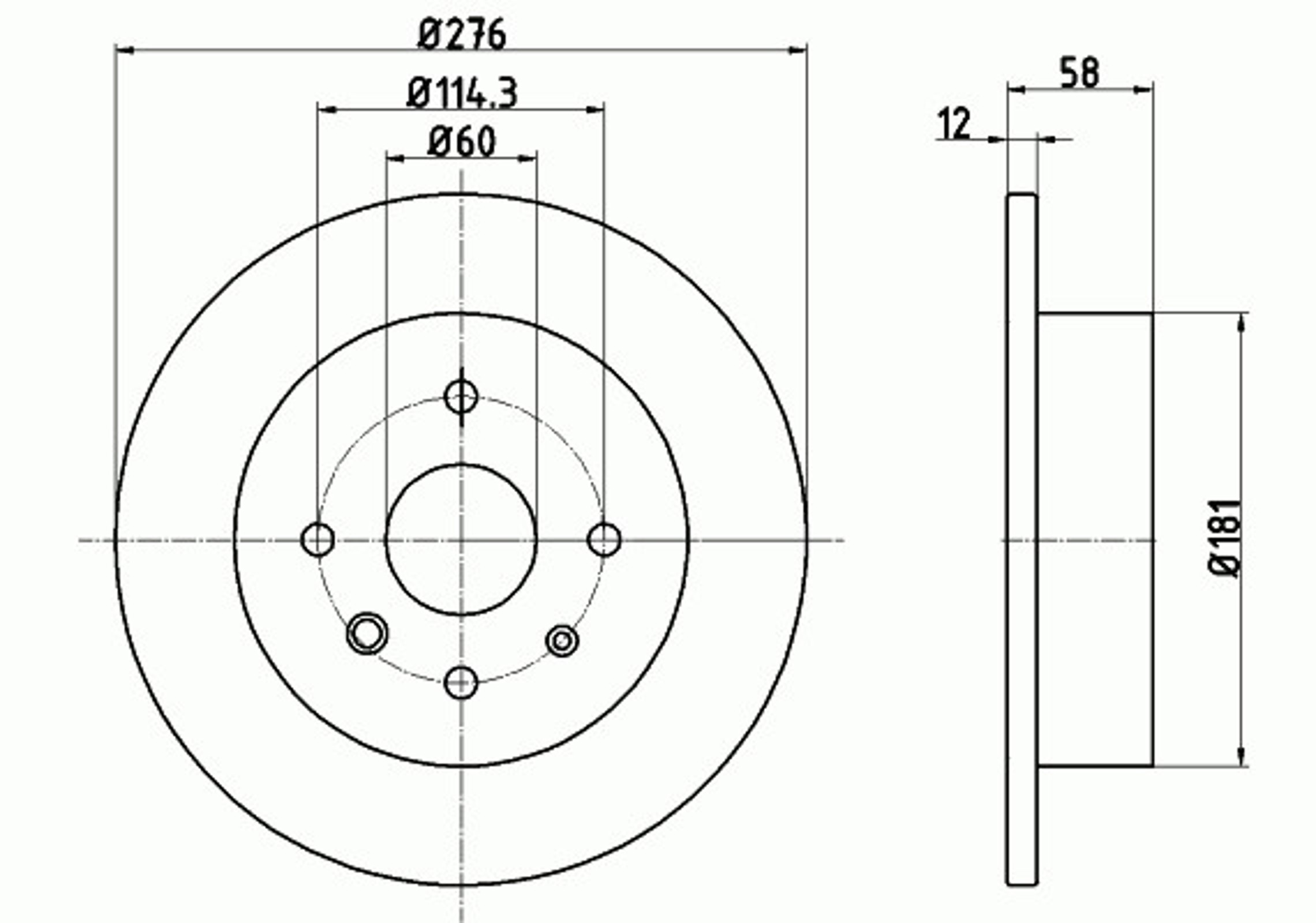 Диск тормозной MINTEX MDC2135