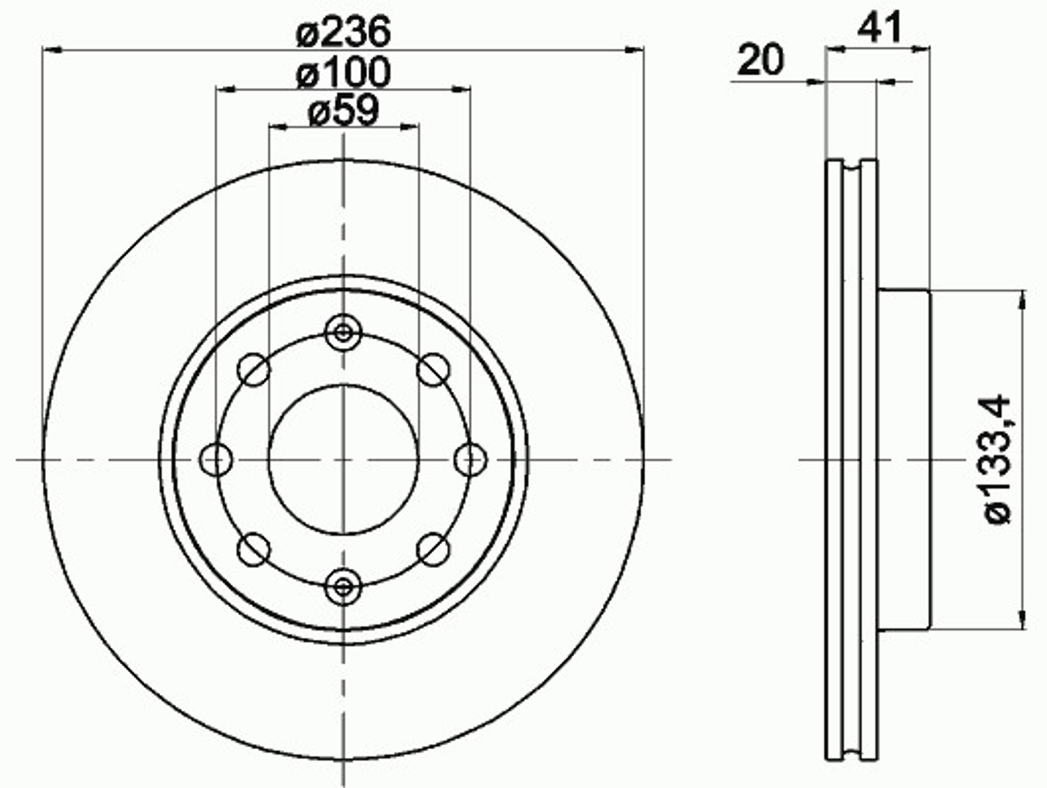 Диск тормозной MINTEX MDC2155