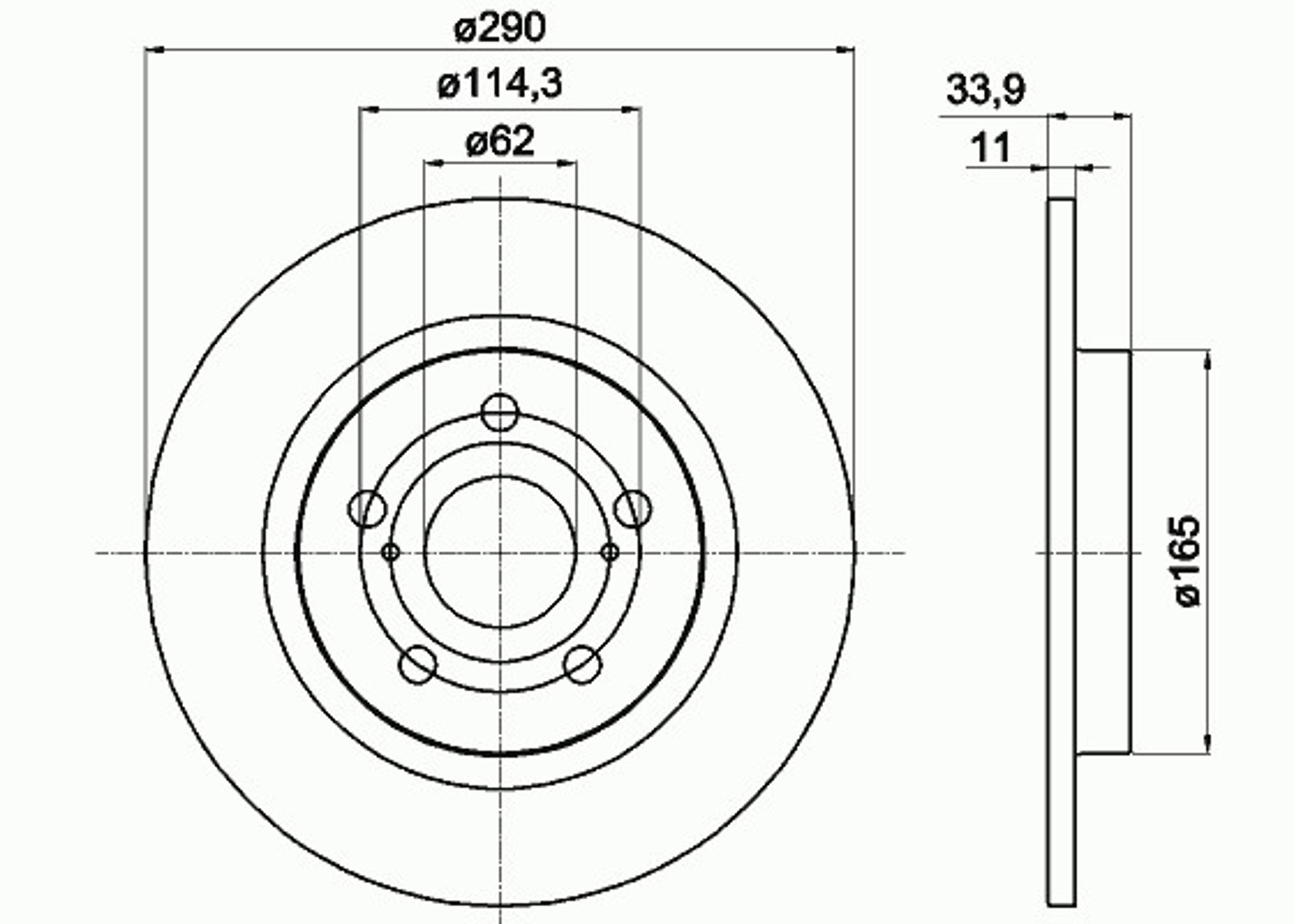 Диск тормозной MINTEX MDC2169