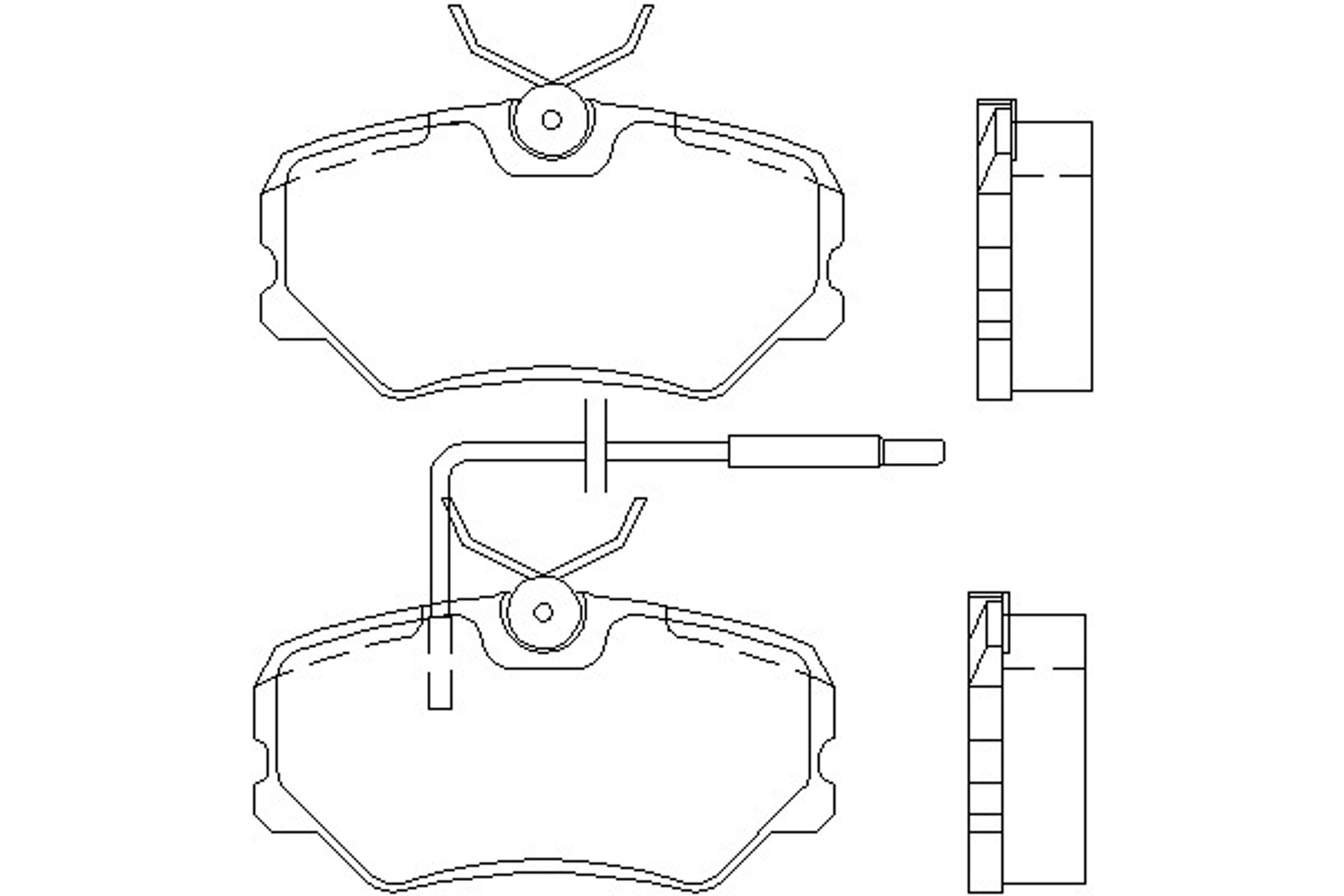 Комплект тормозов дисковый тормозной механизм MINTEX MDK0103