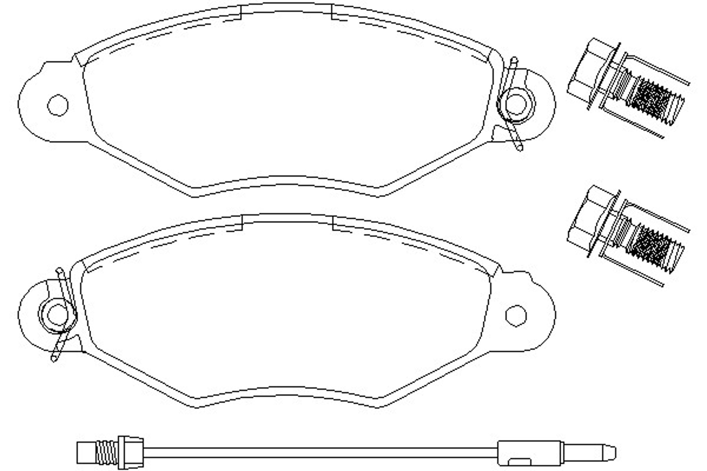 MDK0129 MINTEX Комплект тормозов, дисковый тормозной механизм