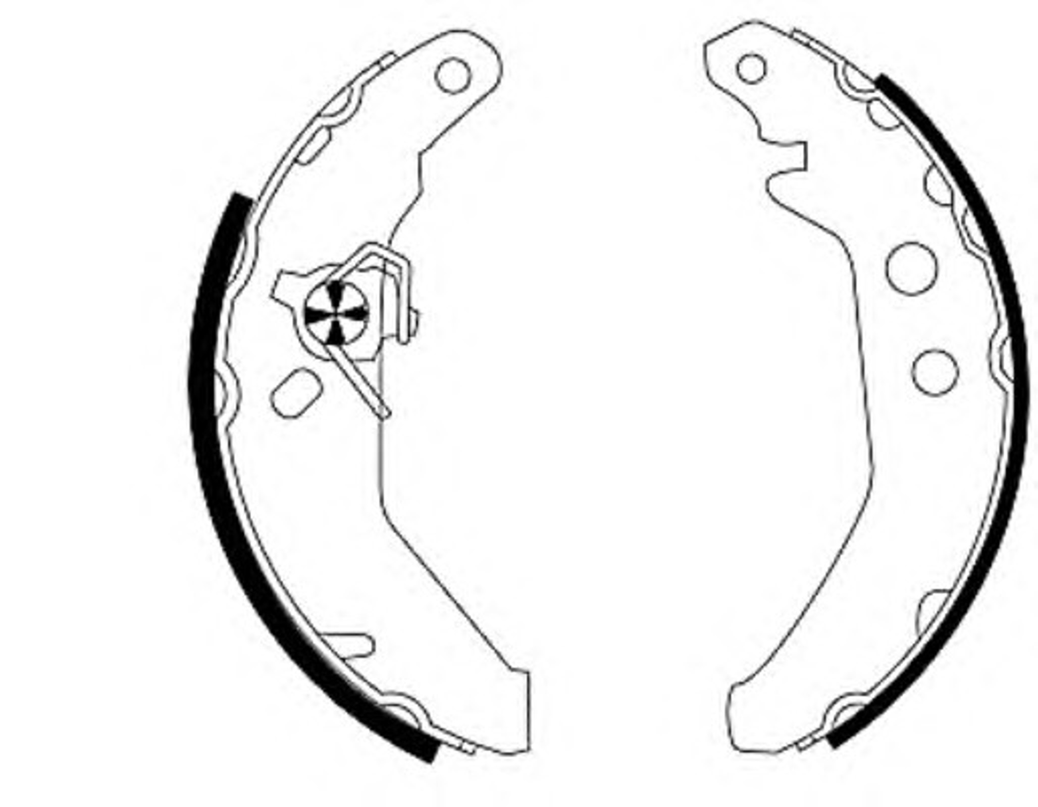 MSK151 MINTEX Колодки тормозные барабанные