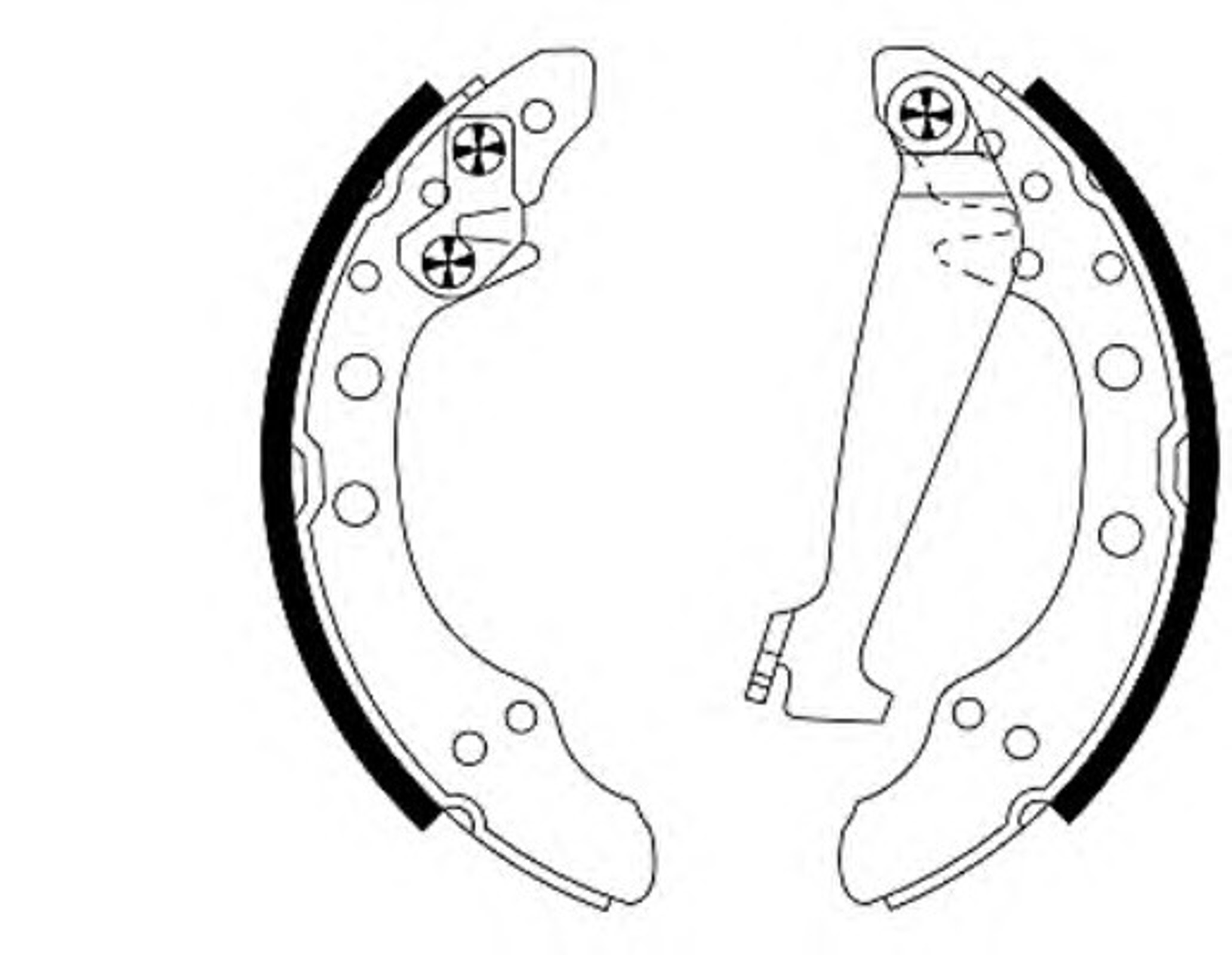 Колодки тормозные барабанные MINTEX MSP252