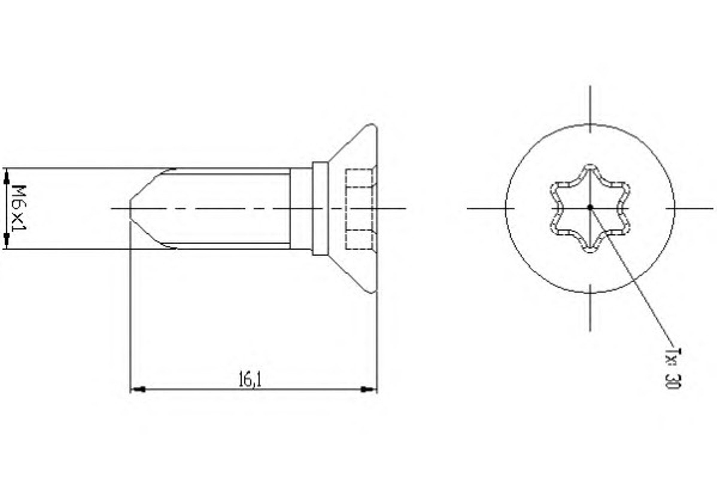 Винт MINTEX TPM0008