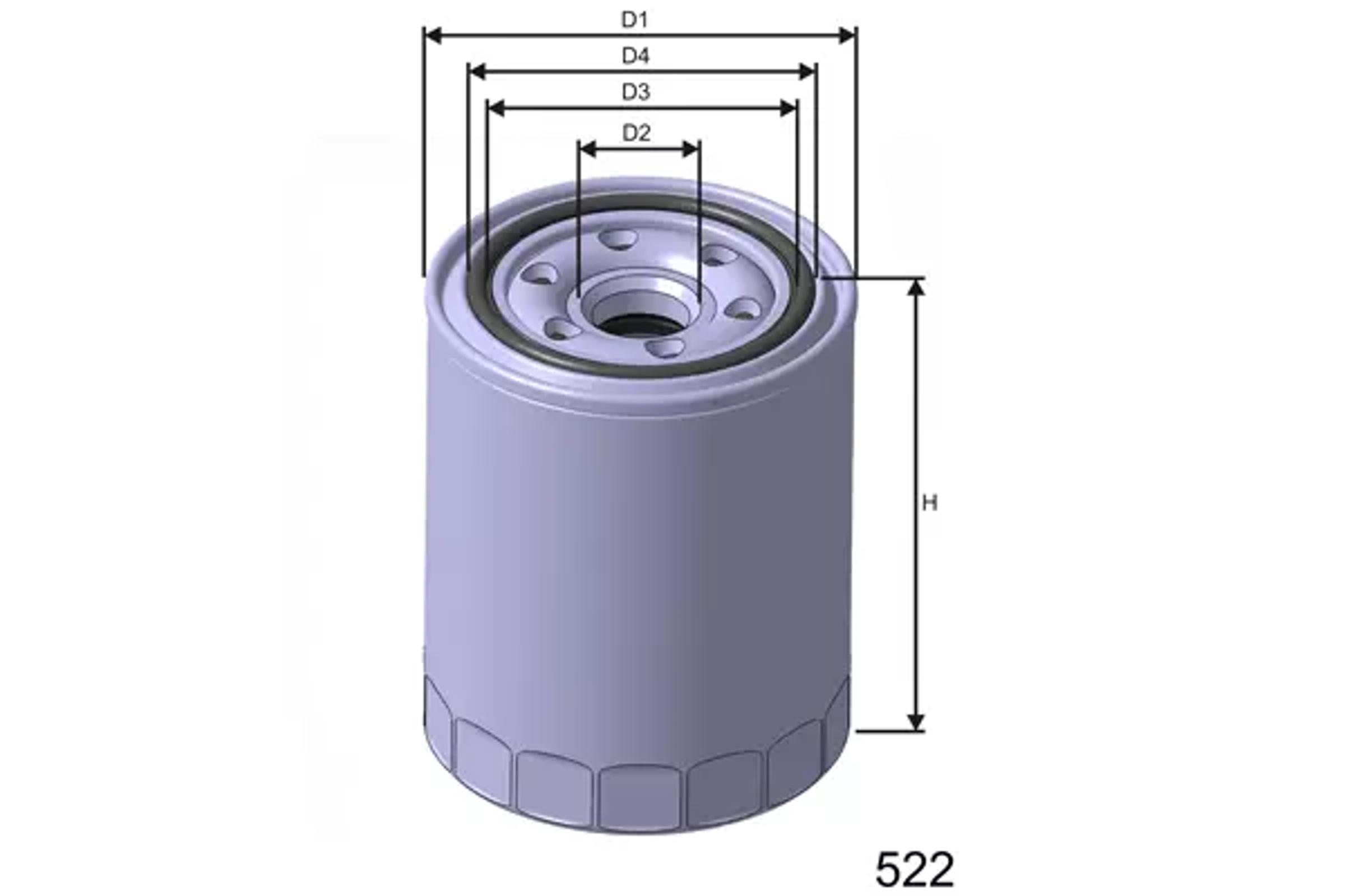 Z243 MISFAT Фильтр масляный