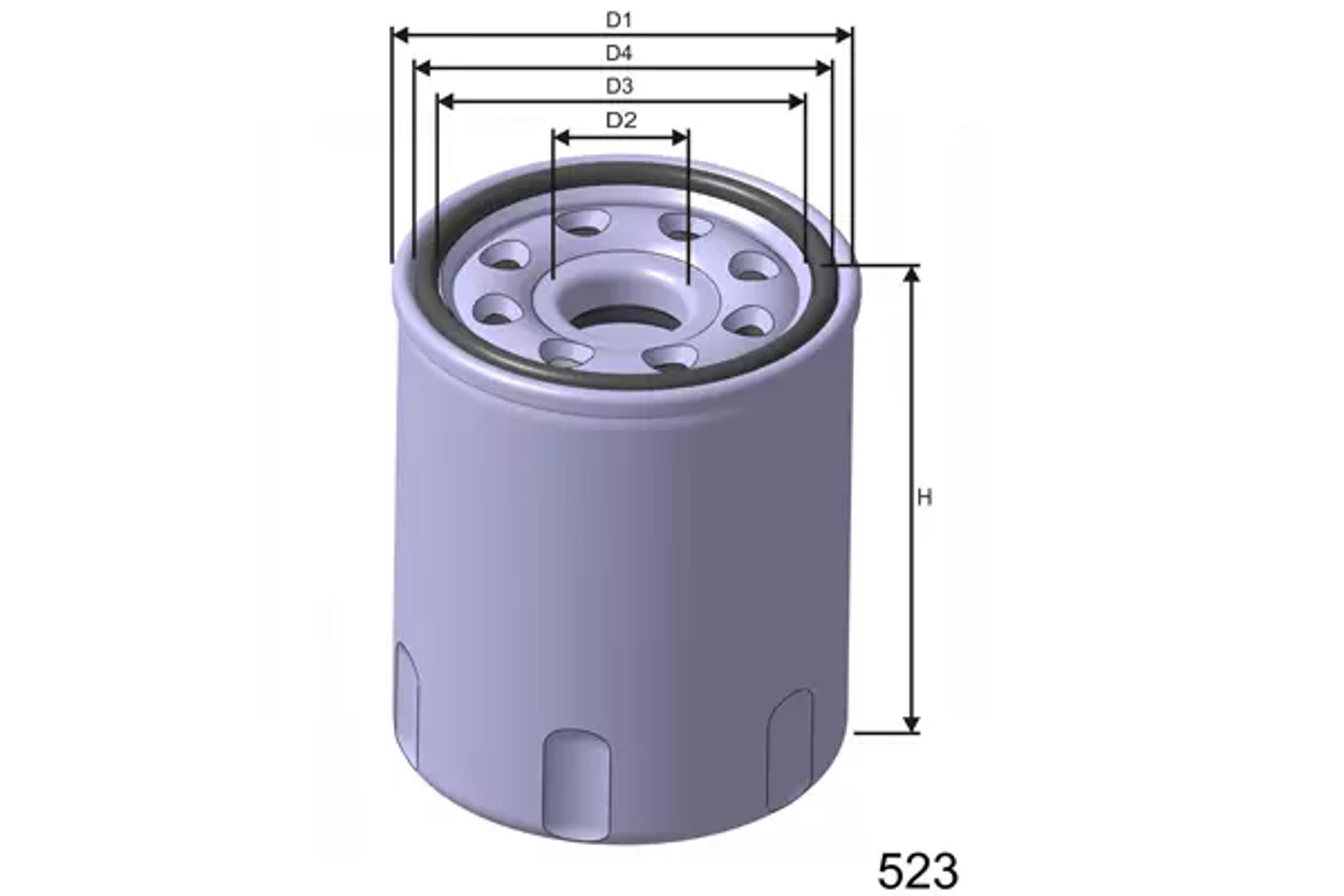 Z251 MISFAT Фильтр масляный