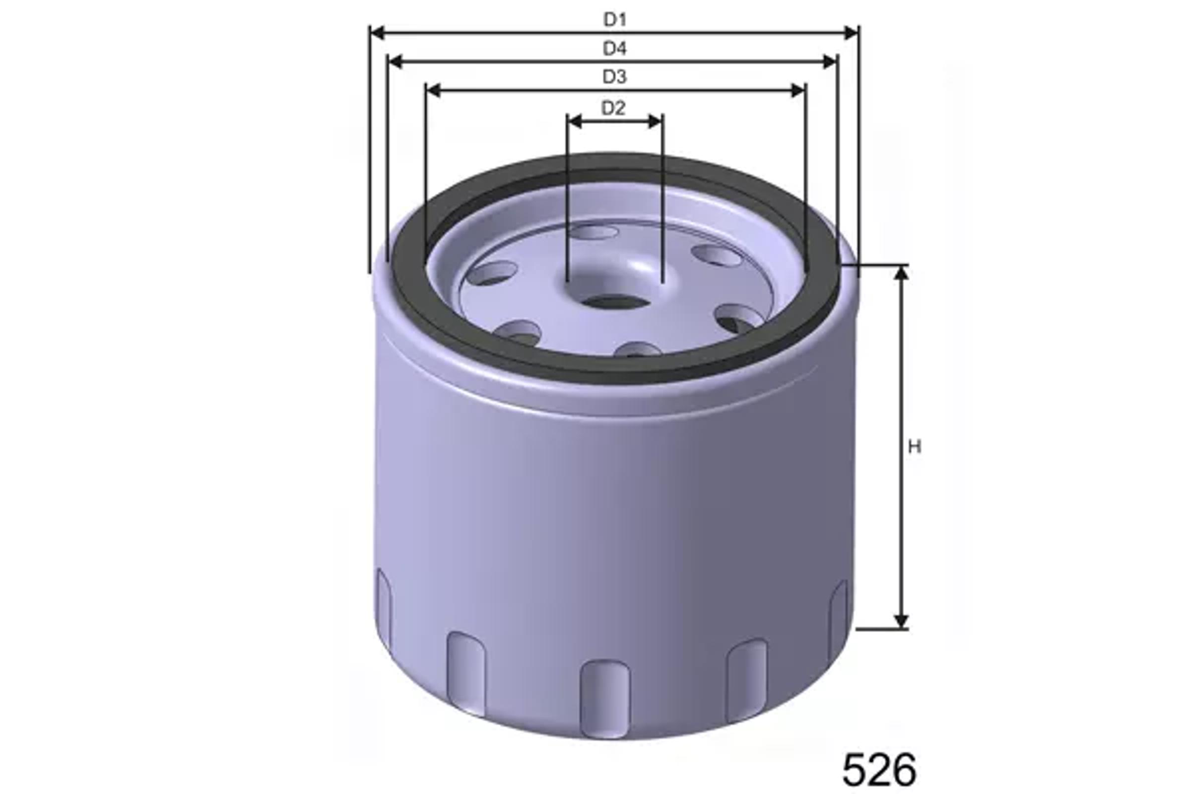 Z424A MISFAT Фильтр масляный