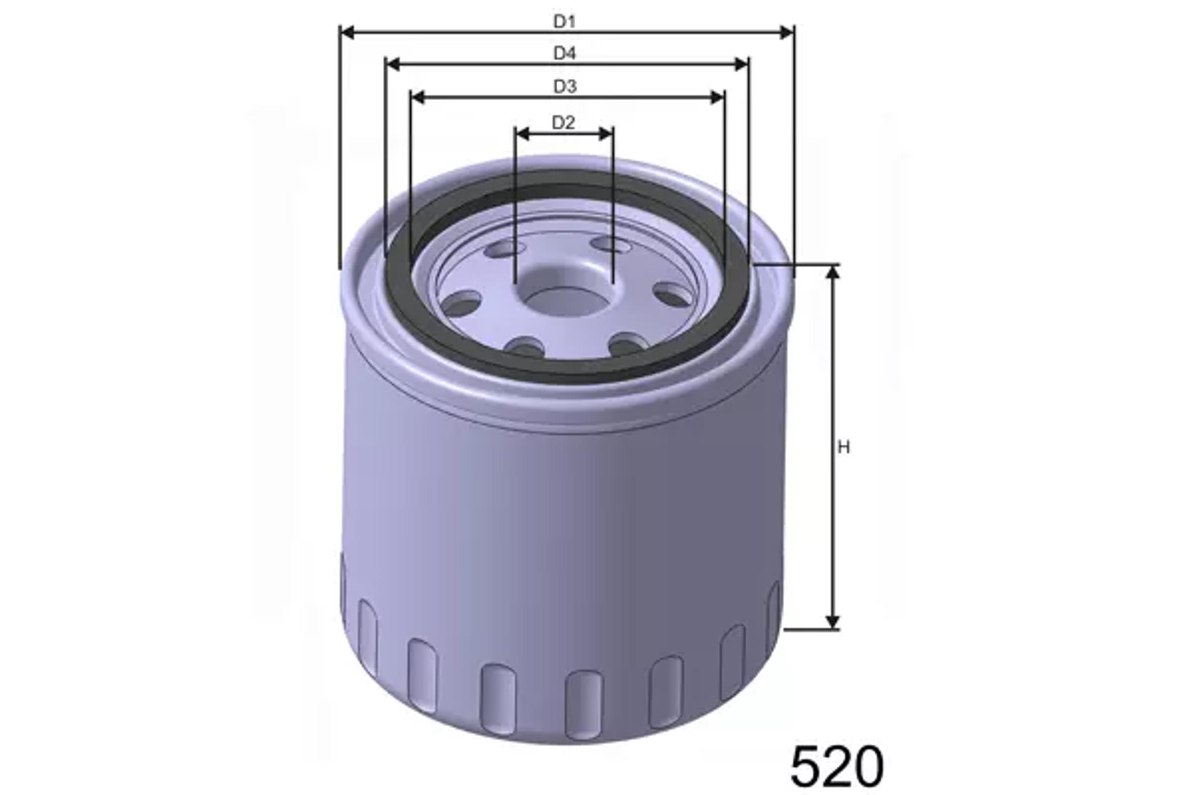 Фильтр масляный MISFAT Z607