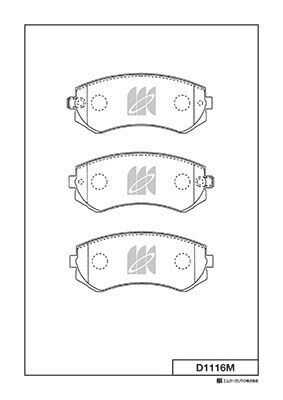 D1116M MK KASHIYAMA Передние дисковые колодки
