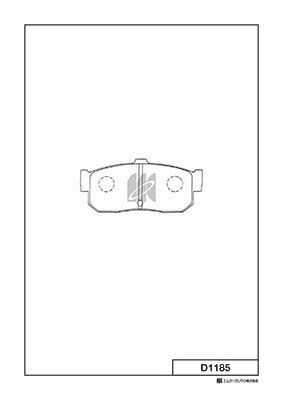 Тормозные колодки дисковые MK KASHIYAMA D1185