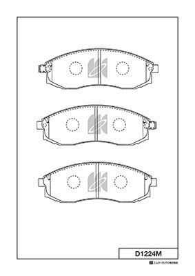 D1224M MK KASHIYAMA Дисковые колодки