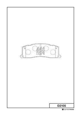 Тормозные колодки дисковые MK KASHIYAMA D2105