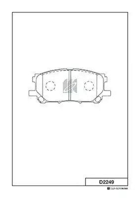 D2249-01 fdb17151039 00 0446548080 колодки дисковые п.