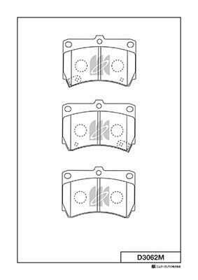 D3062M MK KASHIYAMA Передние дисковые колодки