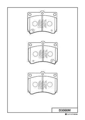D3066M MK KASHIYAMA Передние дисковые колодки