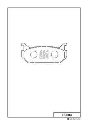 Тормозные колодки дисковые MK KASHIYAMA D3083
