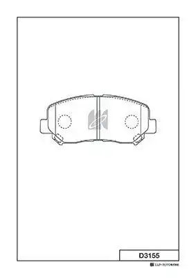 D3155-01 колодки дисковые передние MK KASHIYAMA D3155H