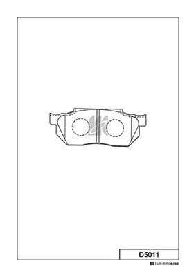 D5011 MK KASHIYAMA Передние дисковые колодки