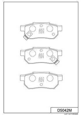 D5042M MK KASHIYAMA Колодки тормозные дисковые