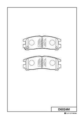D6024M MK KASHIYAMA Задние дисковые колодки