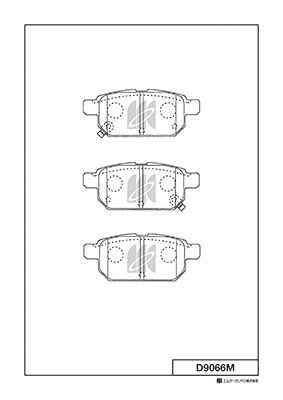D9066M MK KASHIYAMA Дисковые колодки
