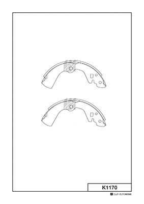K1170 MK KASHIYAMA колодки барабанные