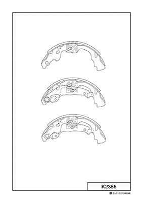 K2386 MK KASHIYAMA Тормозные колодки