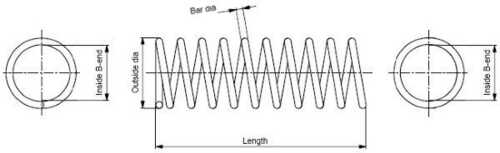 Пружина подвески MONROE SP0057