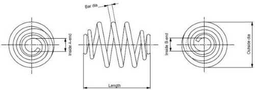 Пружина подвески MONROE SP0493