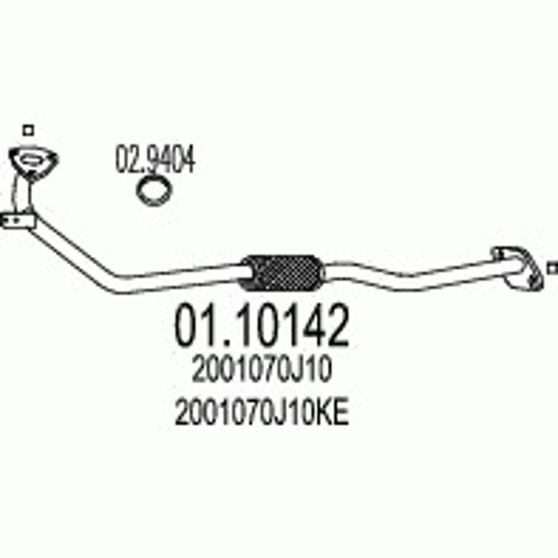 Труба выхлопного газа MTS 01.10142