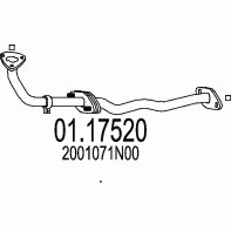 Труба выхлопного газа MTS 01.17520