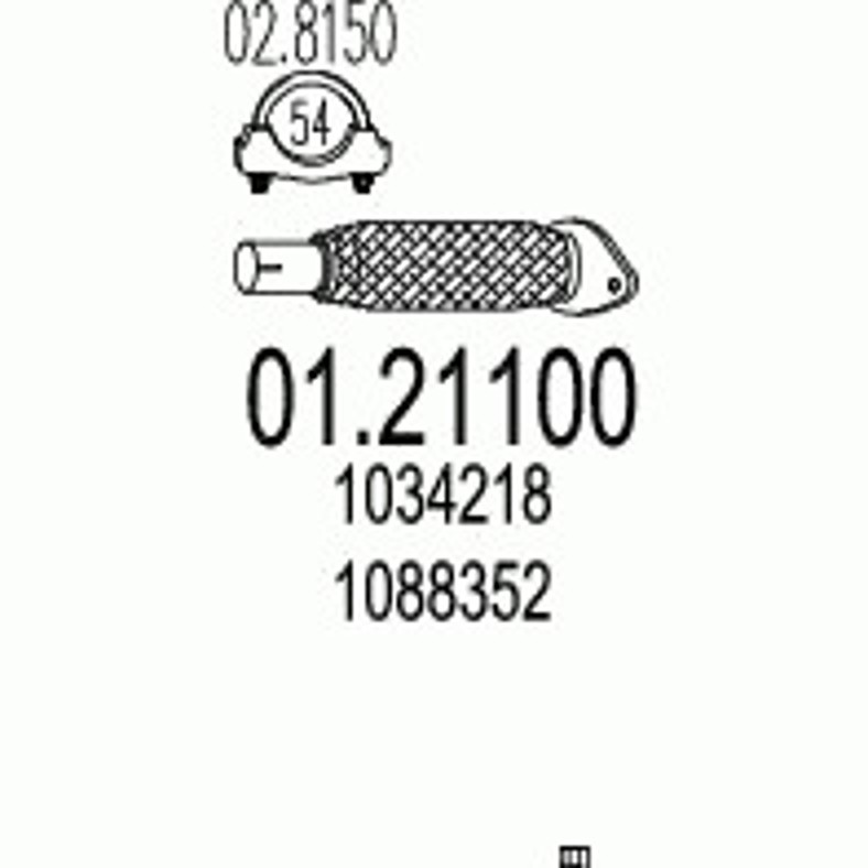 Труба выхлопного газа MTS 01.21100