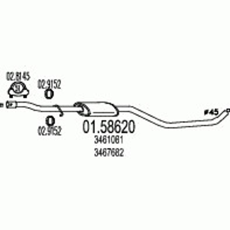 Глушитель MTS 01.58620