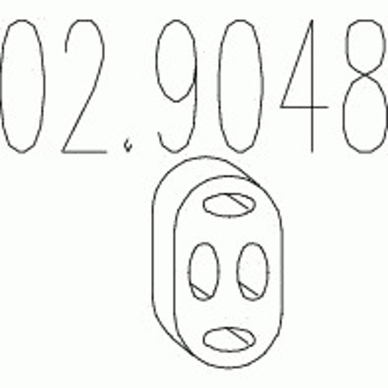 Подвес глушителя MTS 02.9048