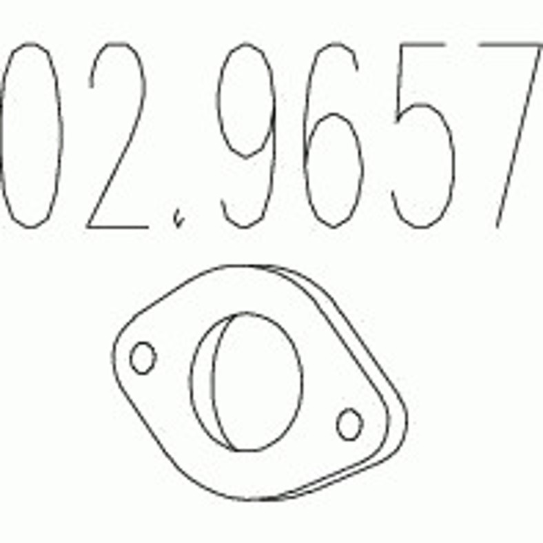 Кронштейн глушитель MTS 02.9657