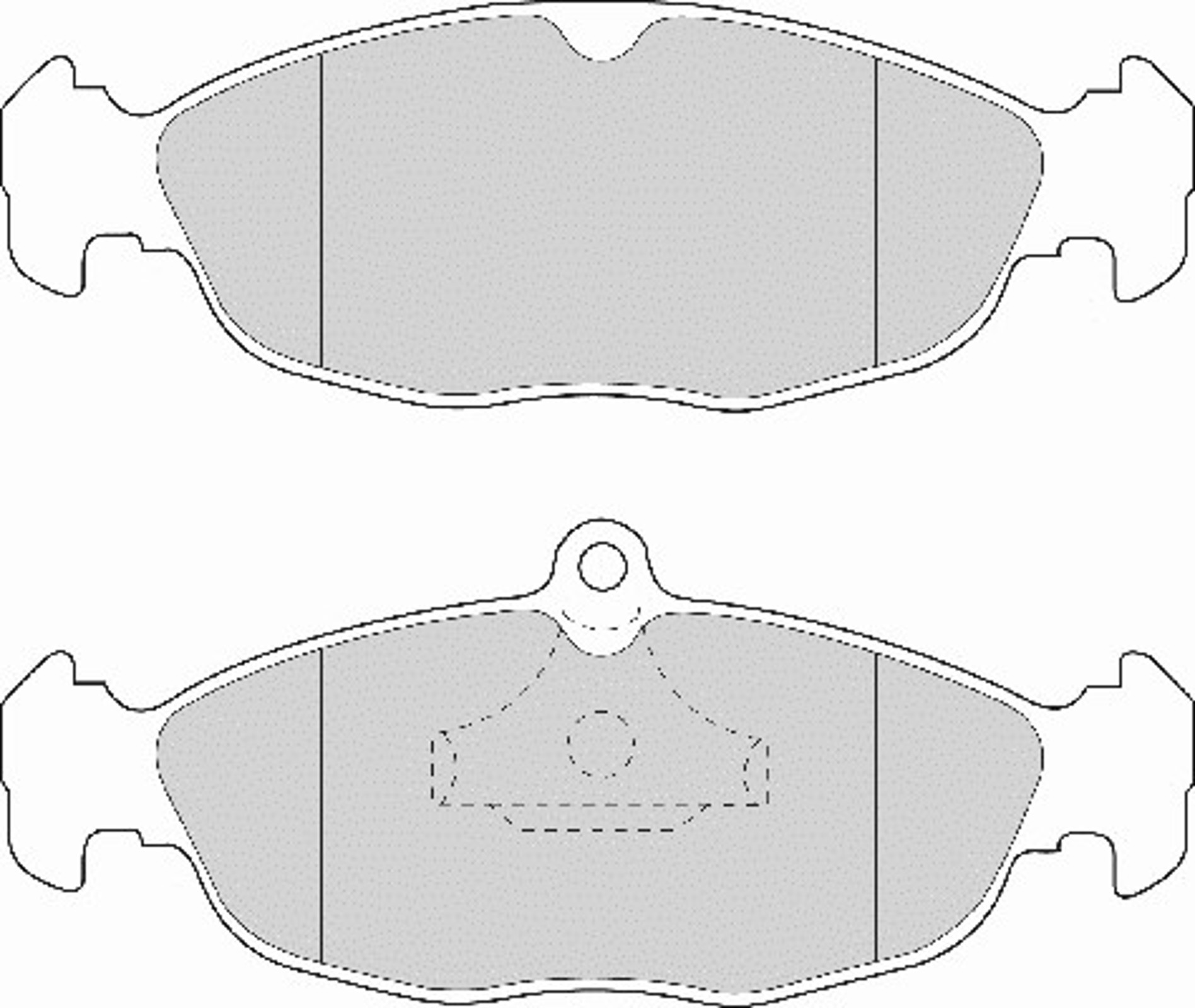 Комплект тормозных колодок дисковый тормоз NECTO FD6391A