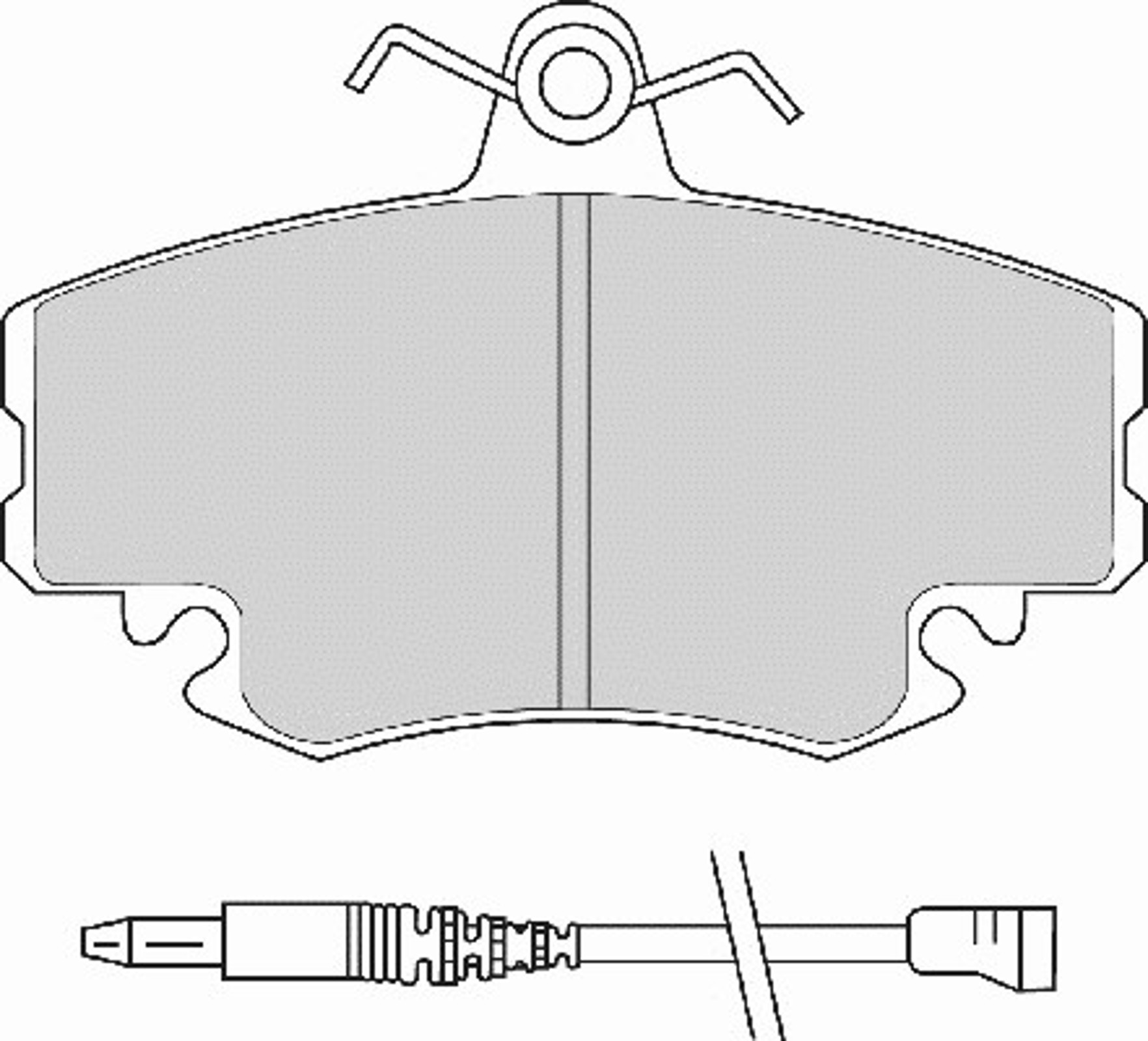 Комплект тормозных колодок дисковый тормоз NECTO FD6483A