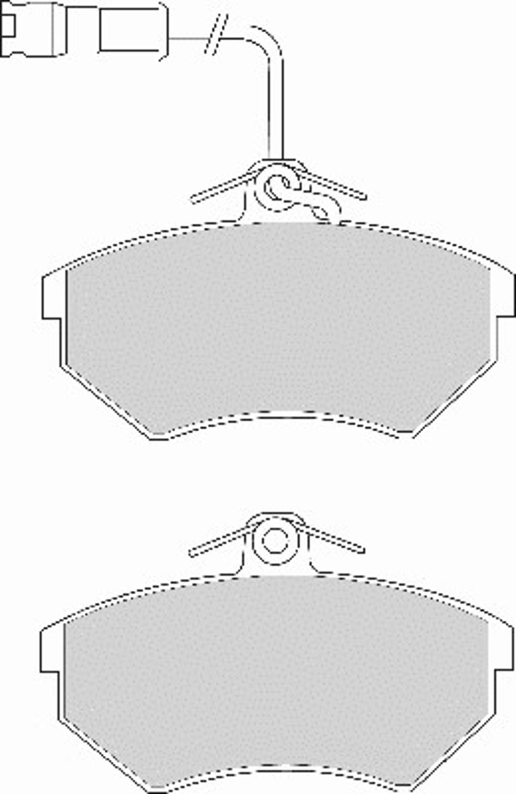 FD6602A NECTO Колодки тормозные дисковые