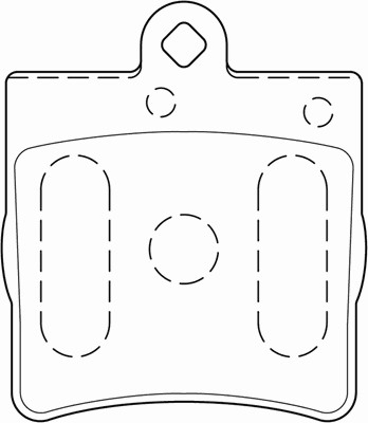 Комплект тормозных колодок дисковый тормоз NECTO FD6795A