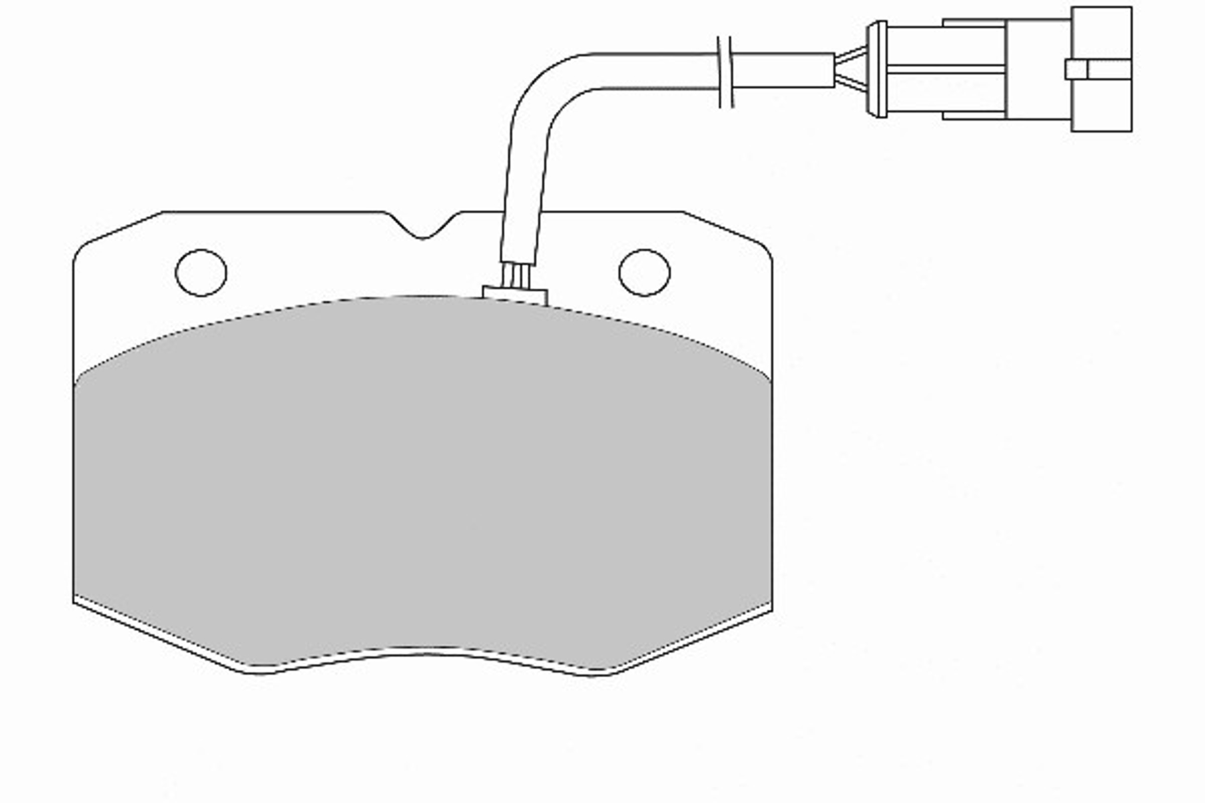Комплект тормозных колодок дисковый тормоз NECTO FD6805V