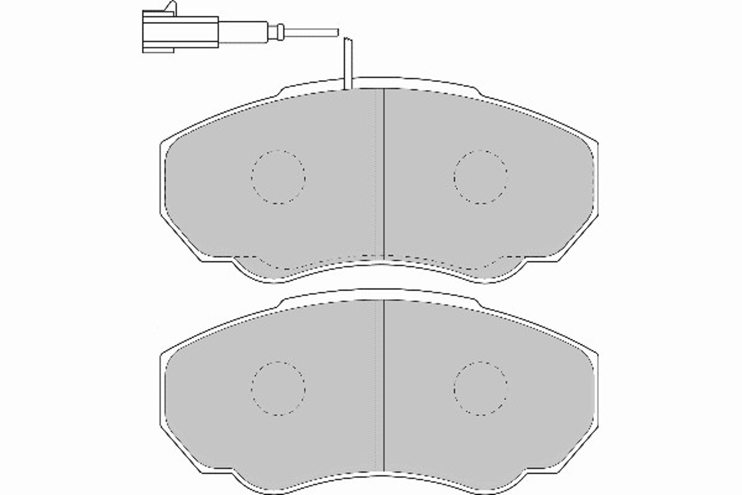 FD6895N NECTO Комплект тормозных колодок, дисковый тормоз