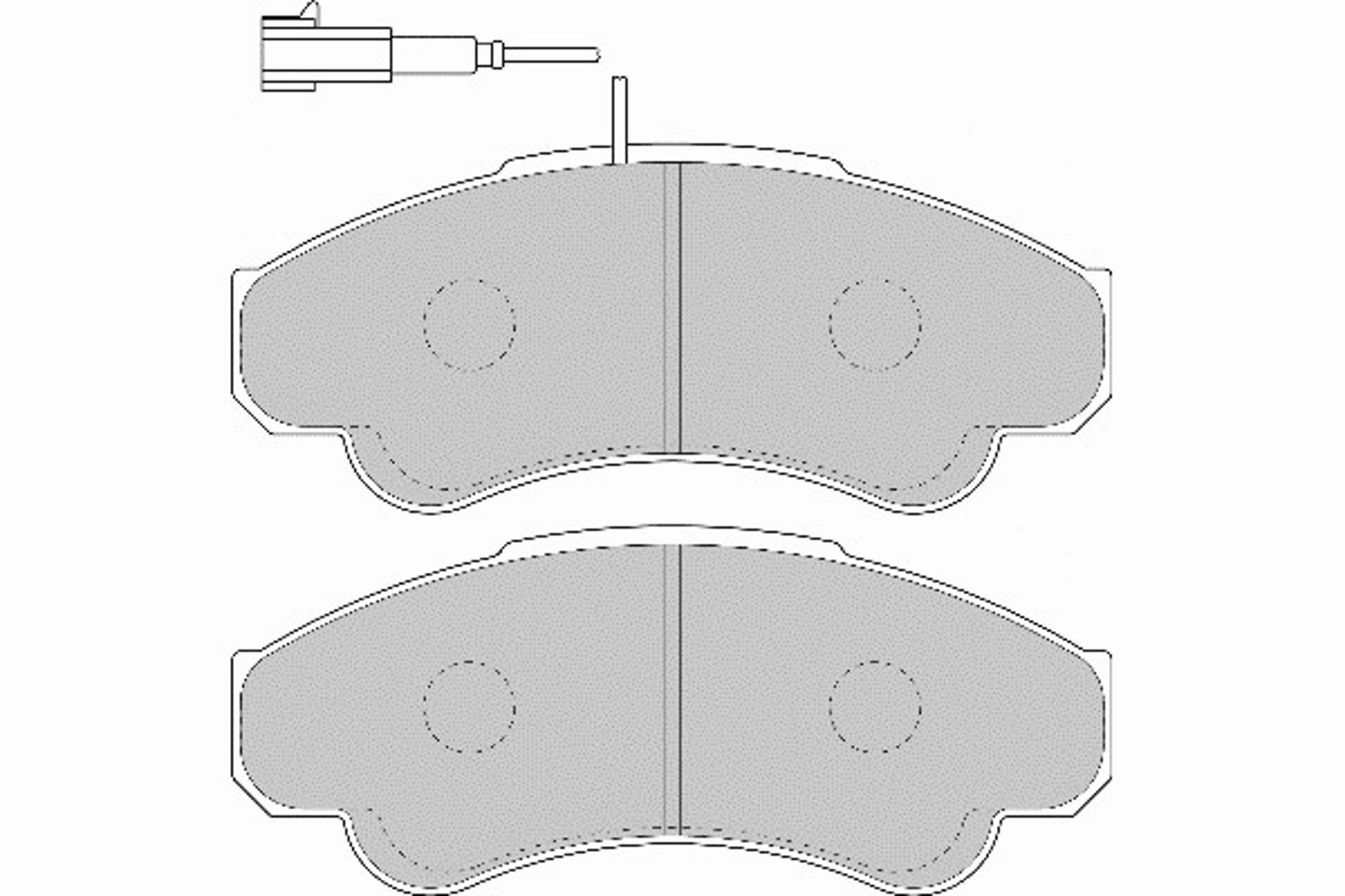 FD6896V NECTO Комплект тормозных колодок, дисковый тормоз