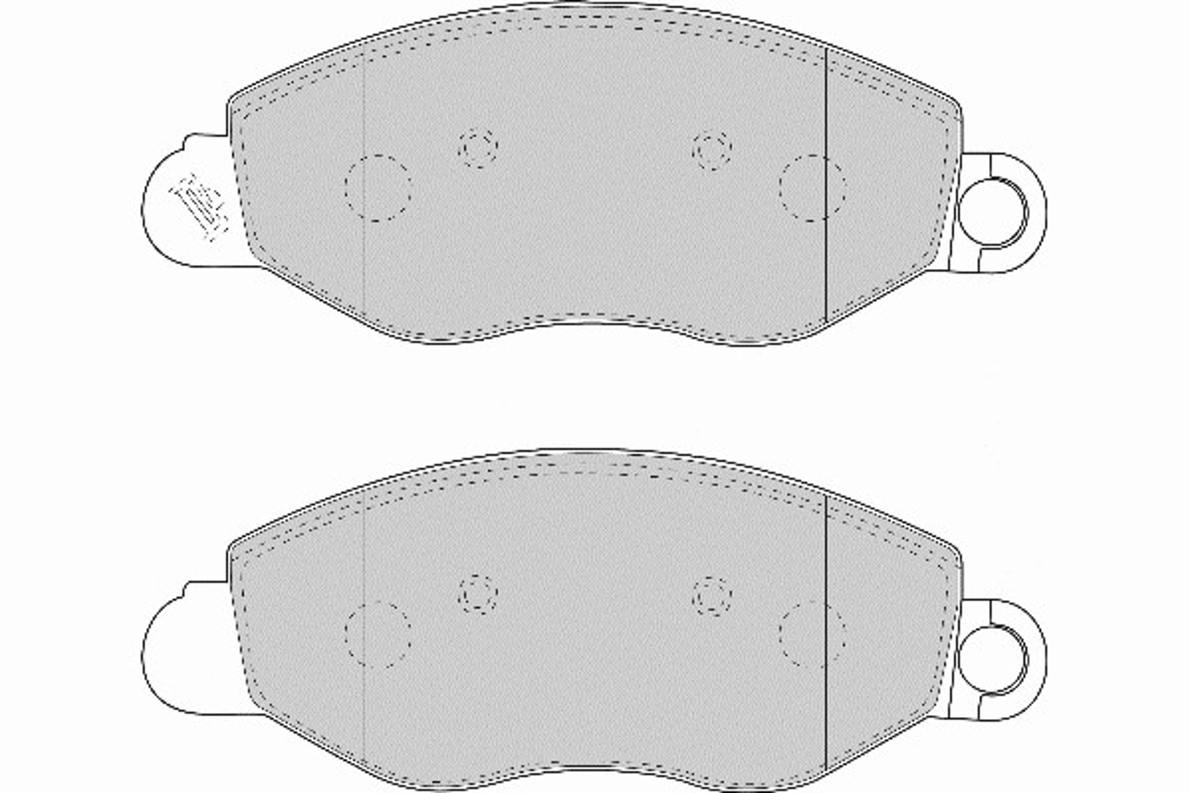 FD6901N NECTO Комплект тормозных колодок, дисковый тормоз