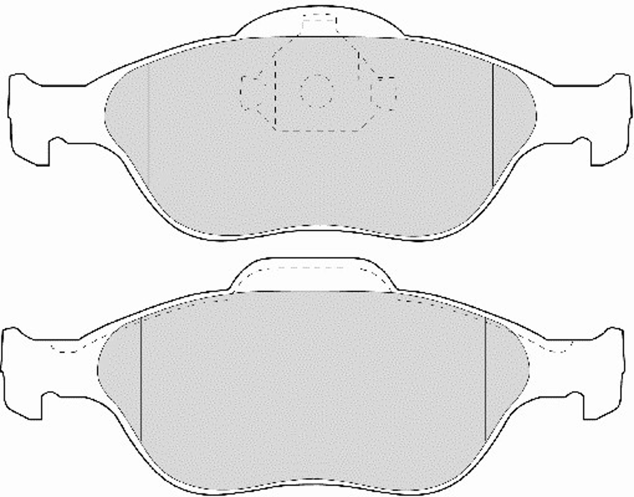 Комплект тормозных колодок дисковый тормоз NECTO FD6909A