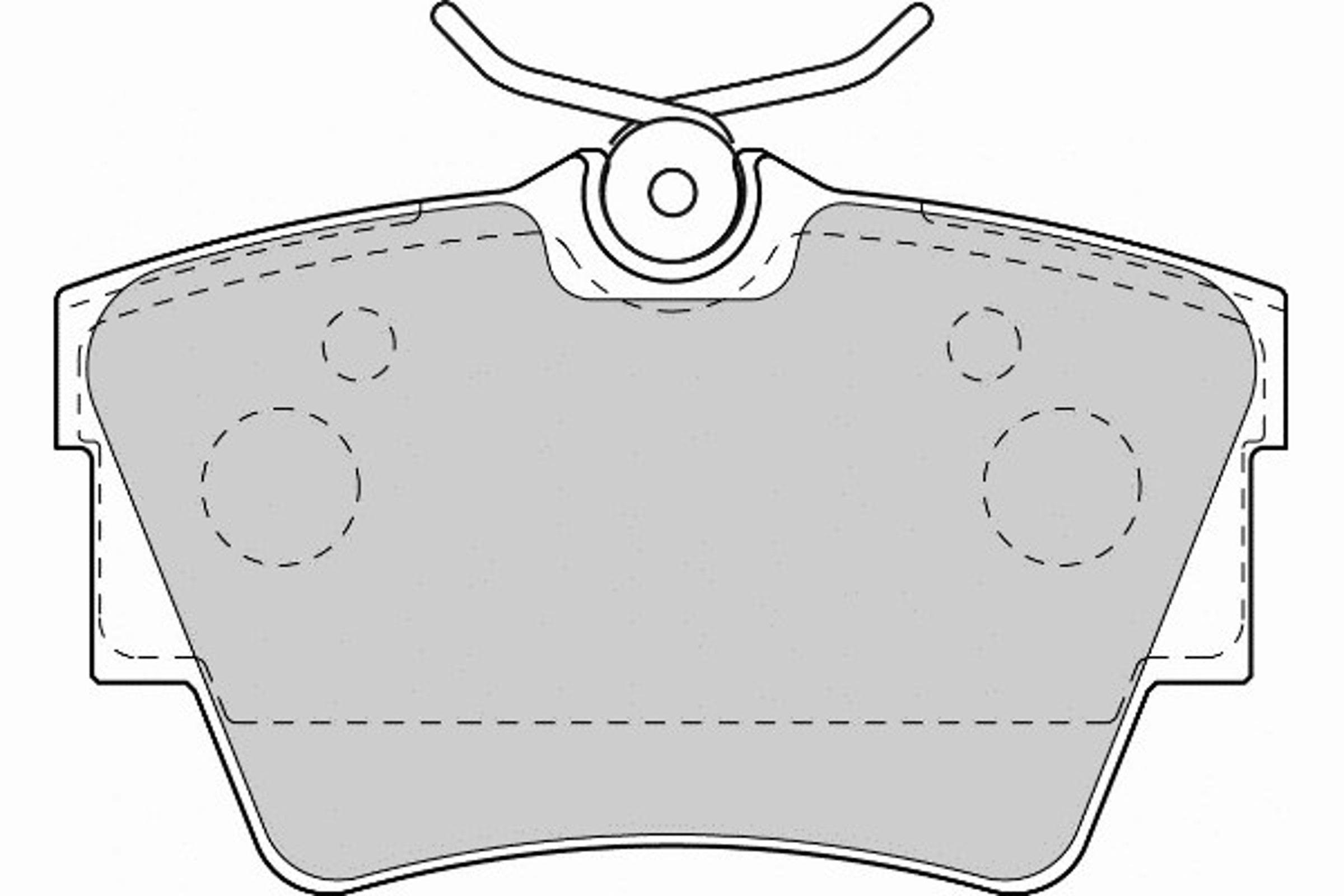 Комплект тормозных колодок дисковый тормоз NECTO FD6945V