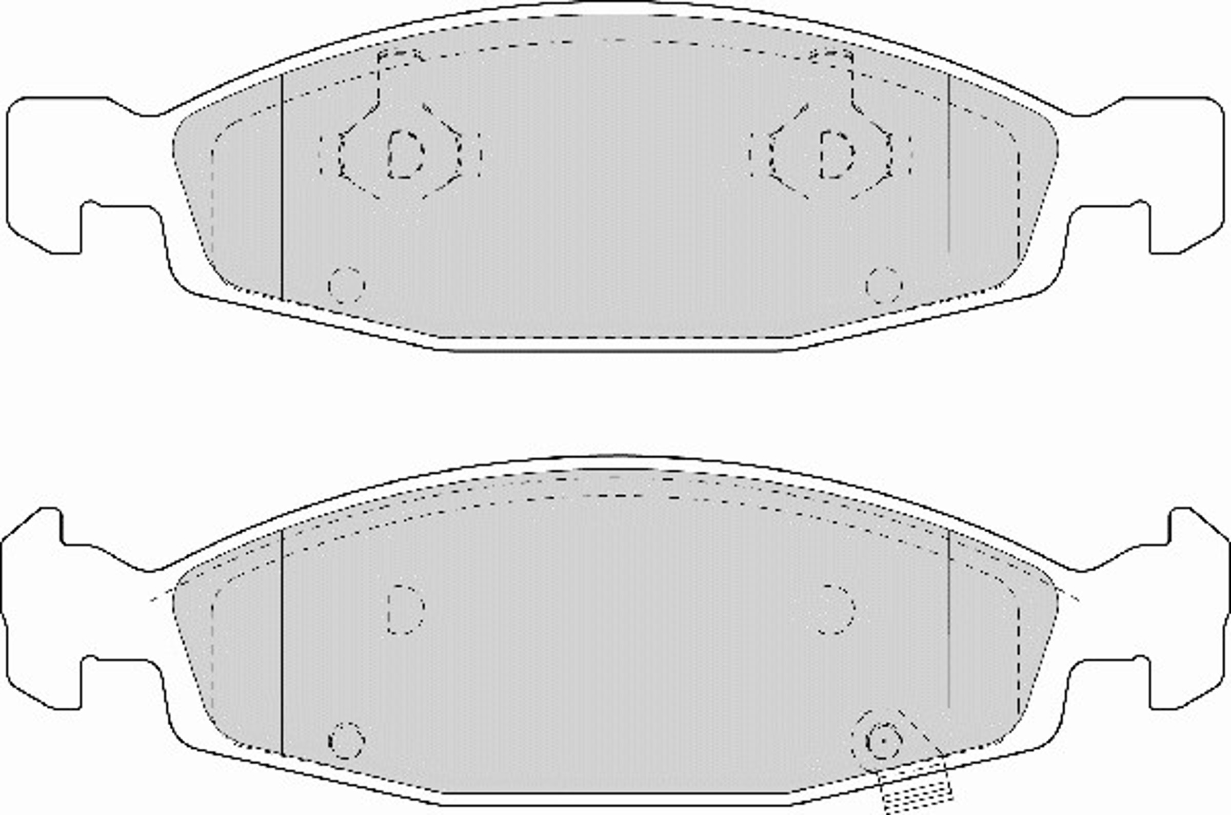 Колодки тормозные дисковые NECTO FD6953A