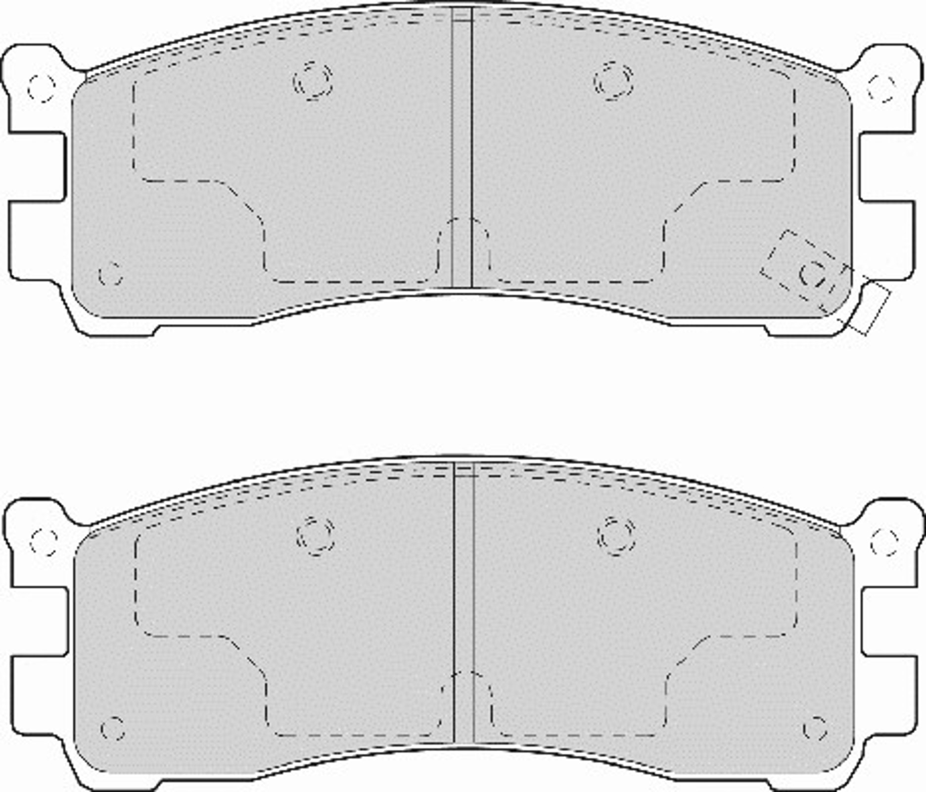 Колодки тормозные дисковые NECTO FD6975A