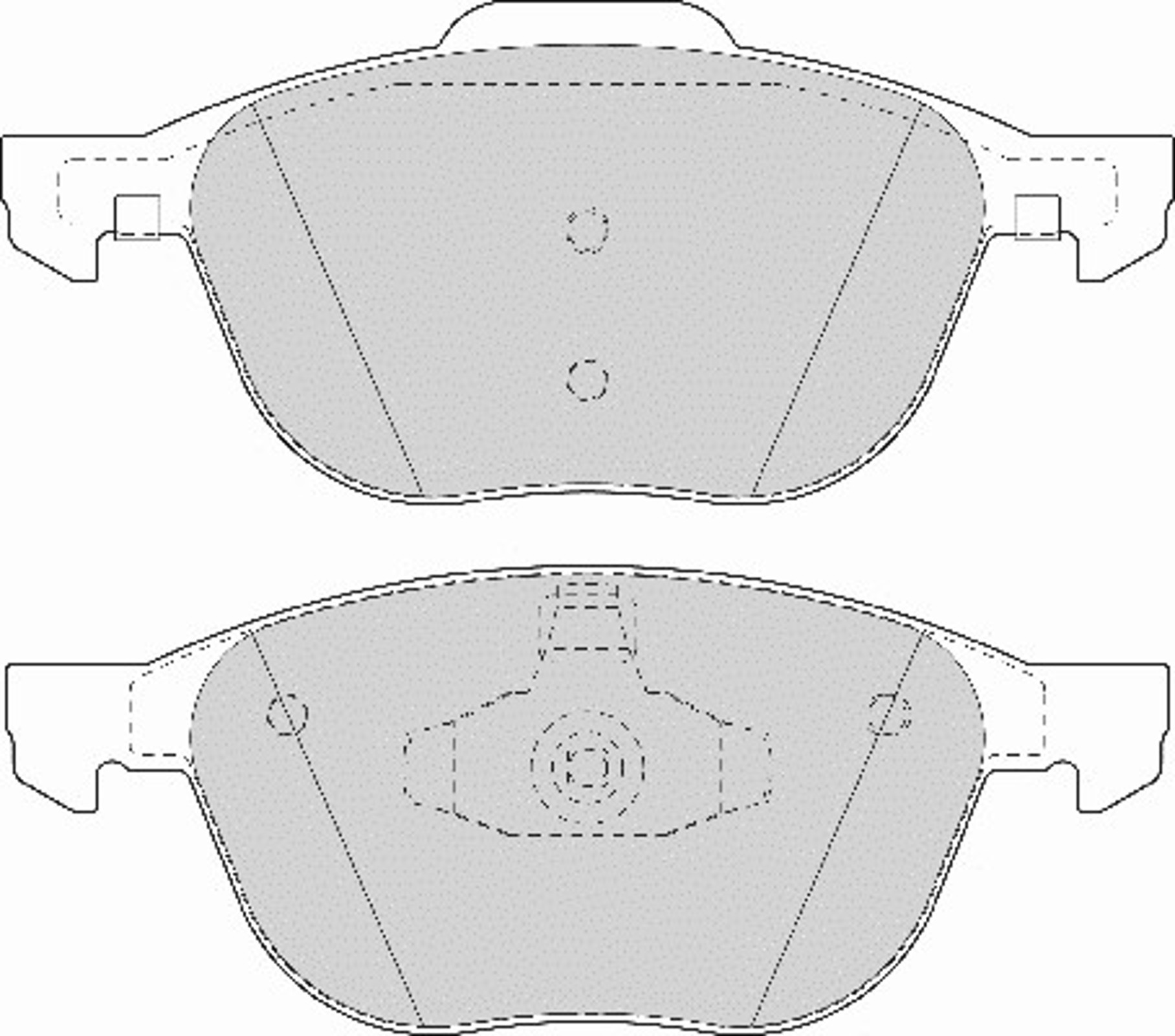 Комплект тормозных колодок дисковый тормоз NECTO FD7078A